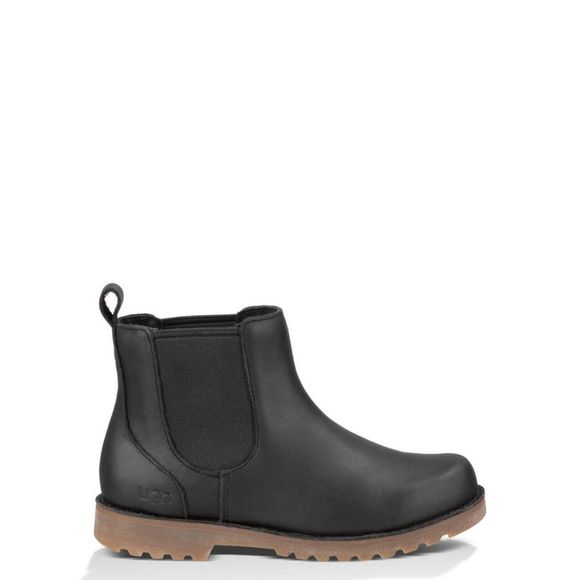 UGG Shoes - Ugg Black Chelsea Fur Lined Boots Size 5